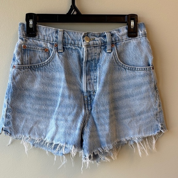 Etica Pants - Denim Jean 27 Blue Women's Shorts Cutoffs